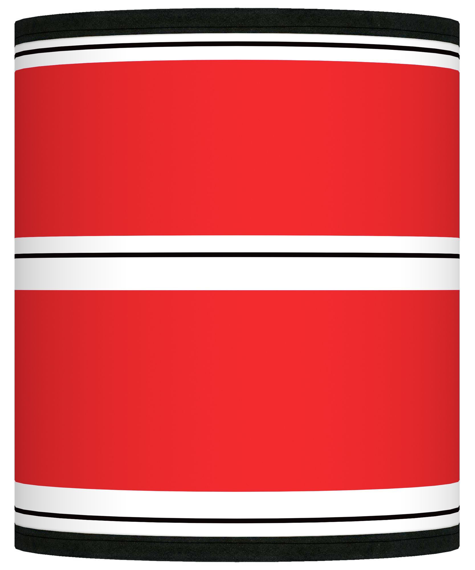 Red Stripes Giclee Shade 10x10x12 (Spider)