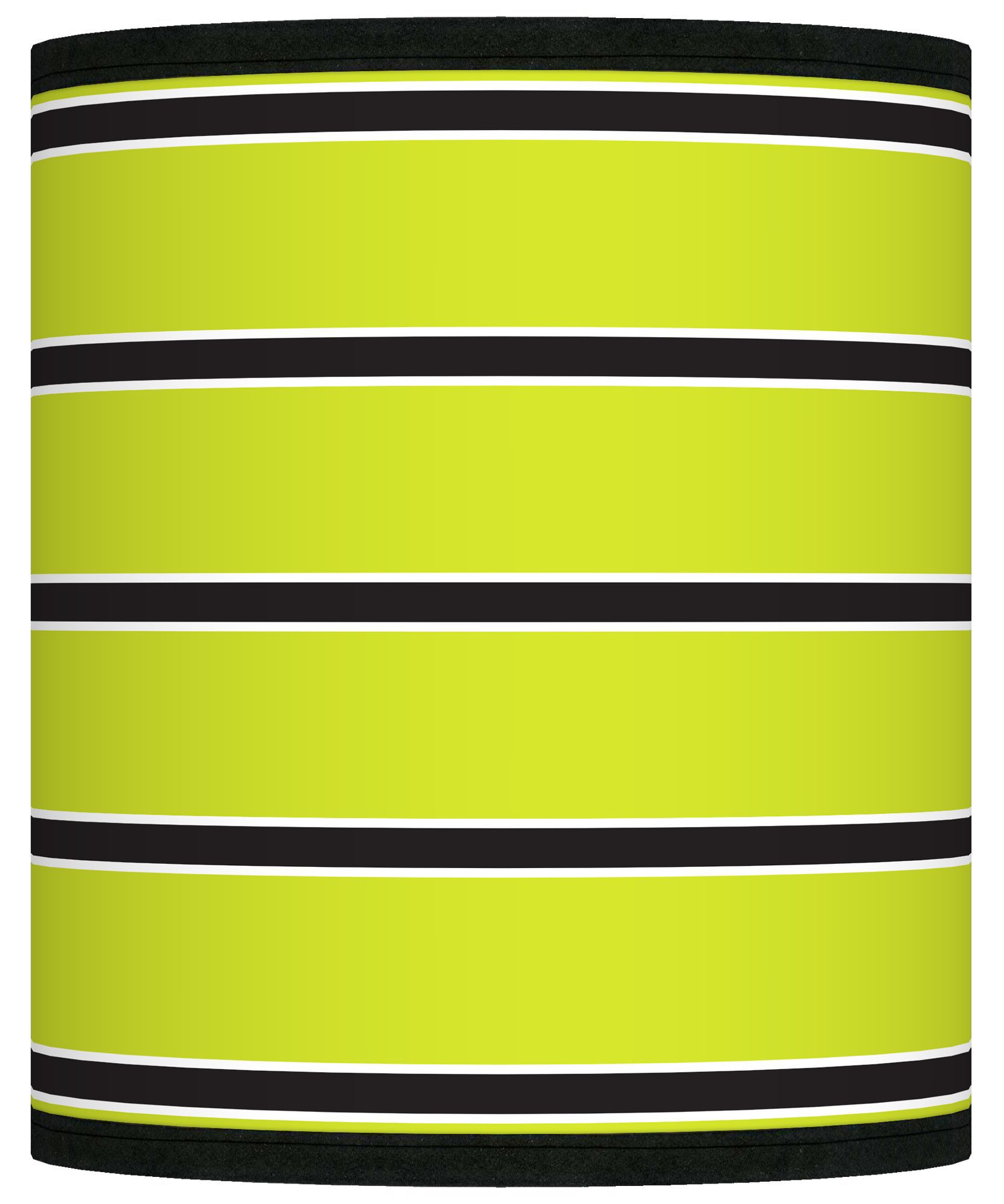 Bold Lime Green Stripe Giclee Shade 10x10x12 (Spider)