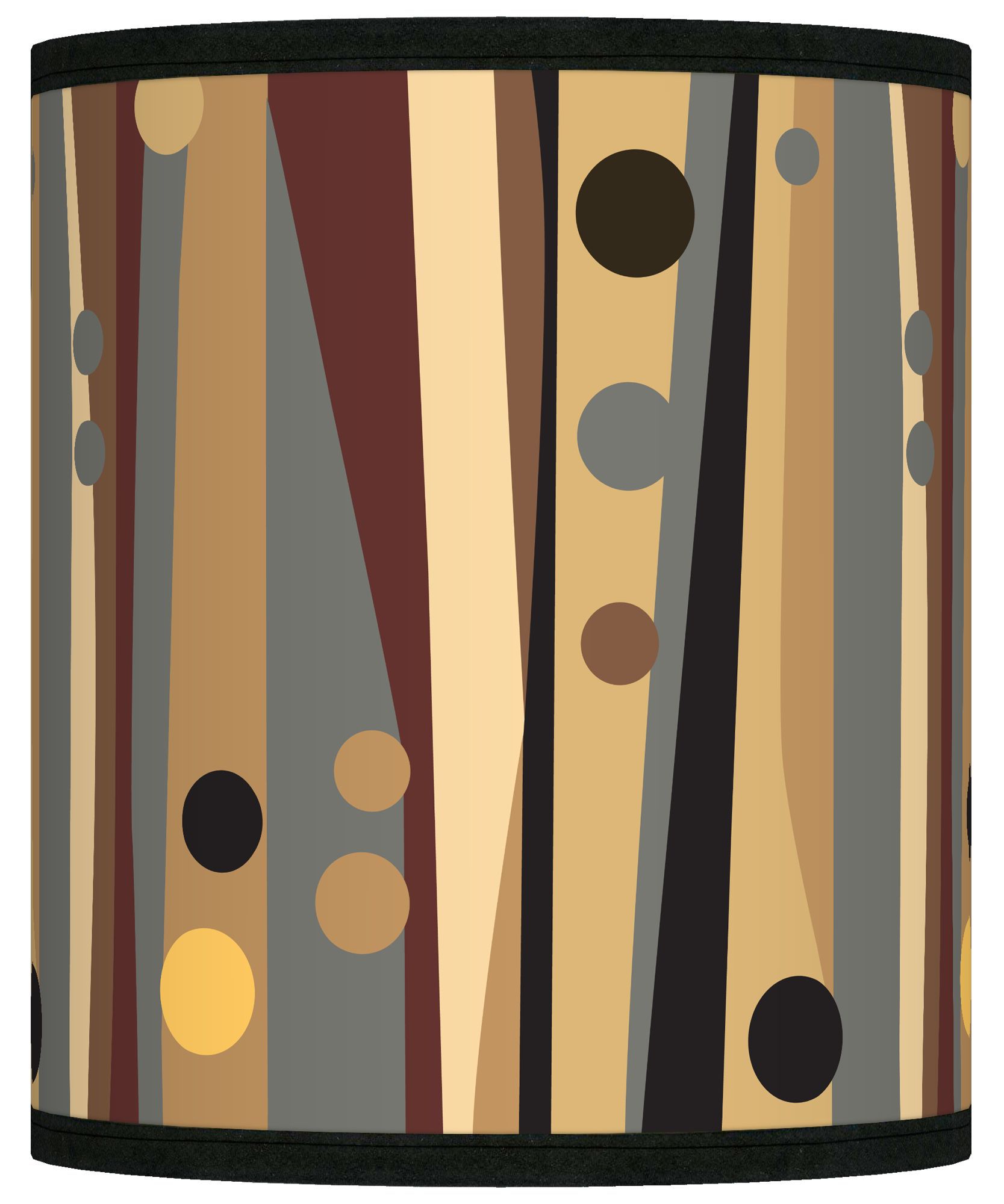 Natural Dots Vertical Giclee Shade 10x10x12 (Spider)