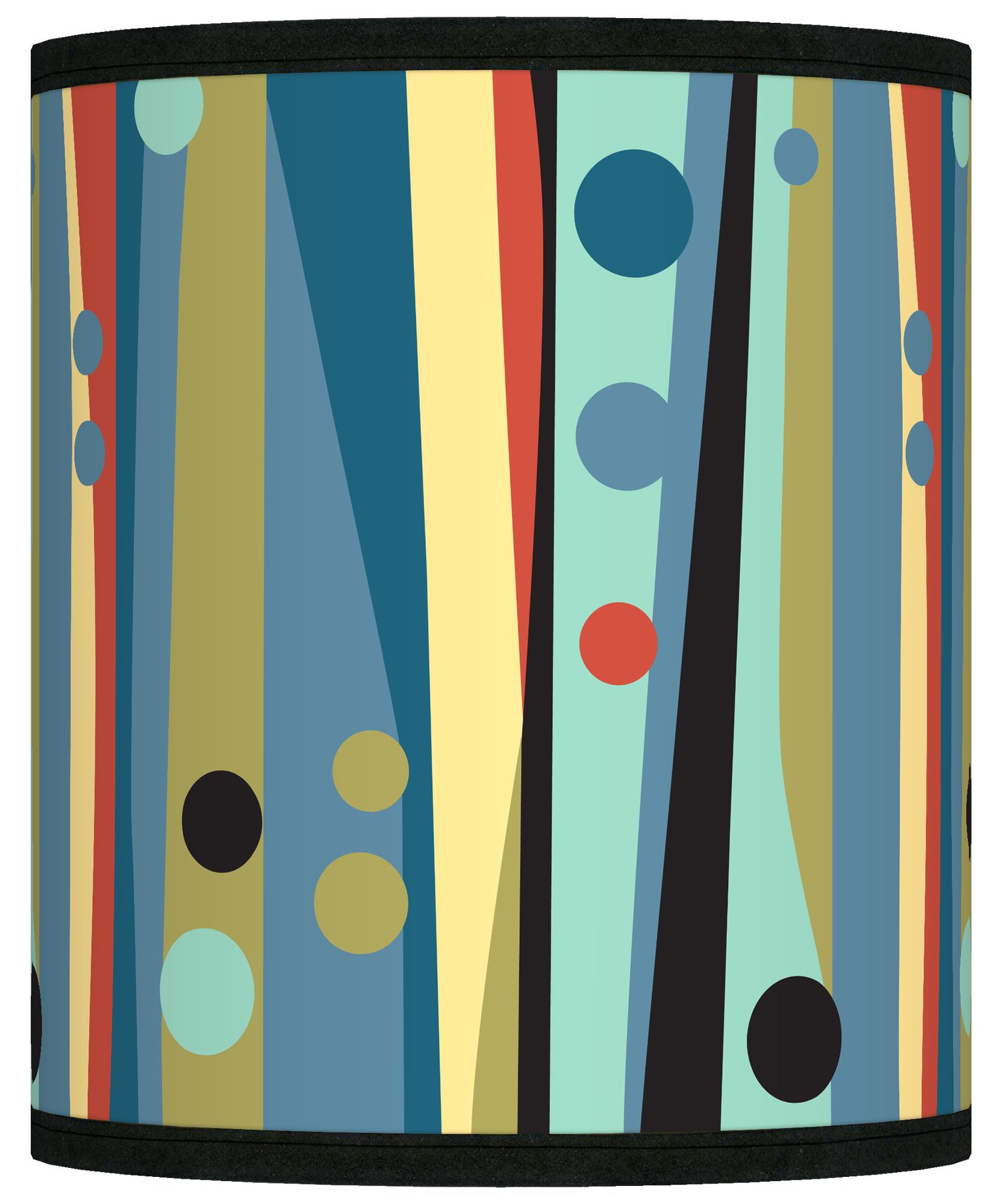 Pastel Dots Vertical Giclee Shade 10x10x12 (Spider)