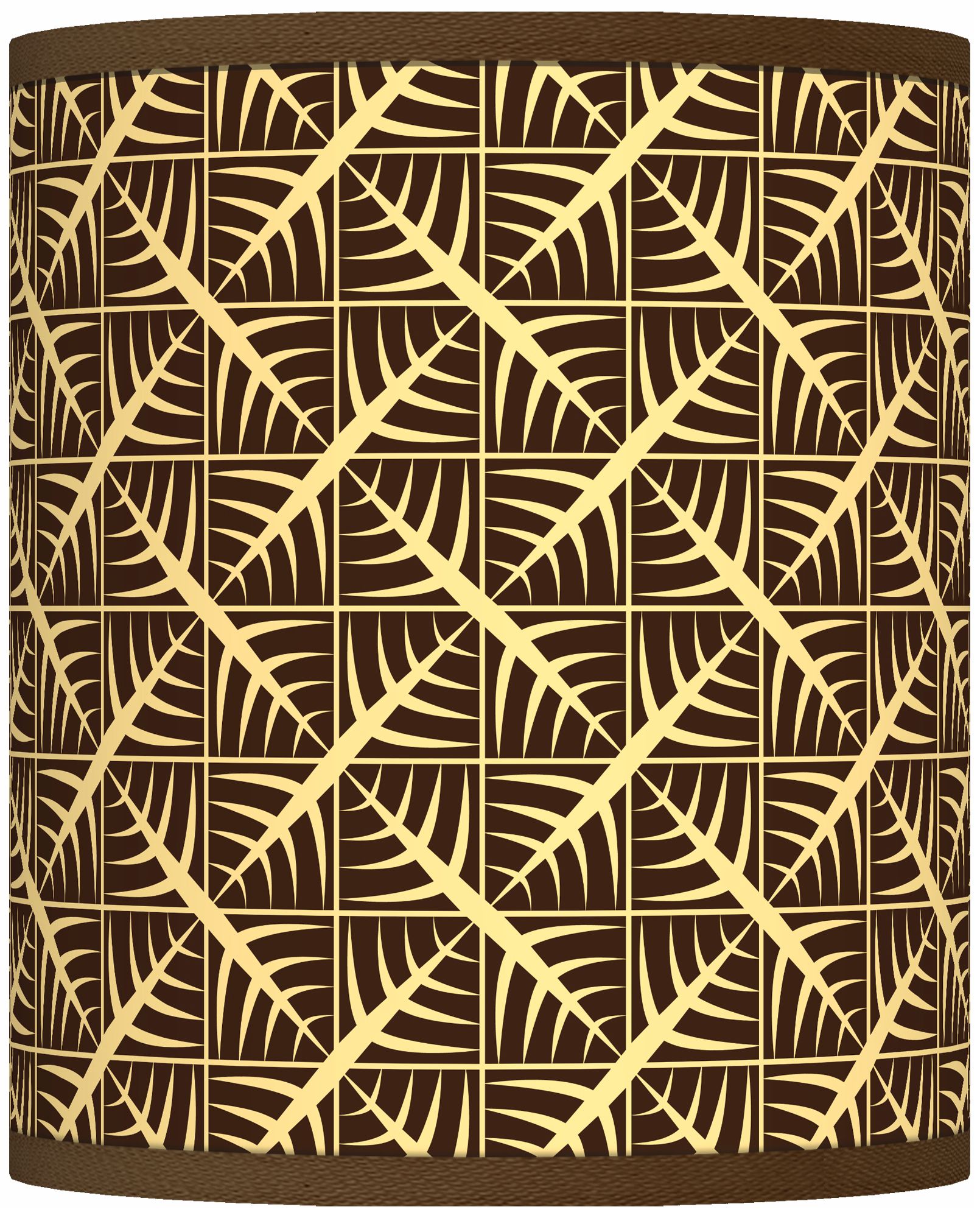 Tan Wailia Giclee Shade 10x10x12 (Spider)