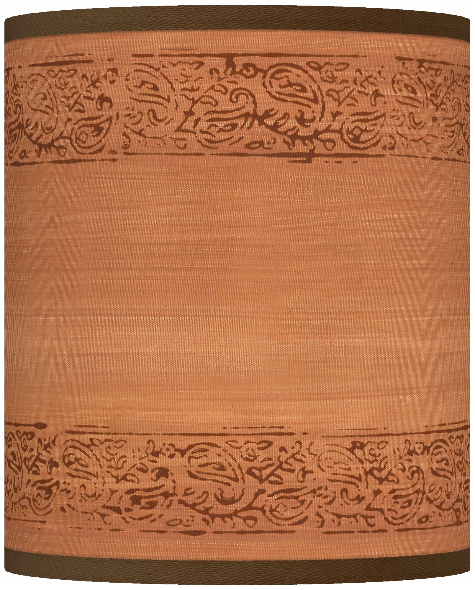 Paisley Trim Giclee Shade 10x10x12 (Spider)