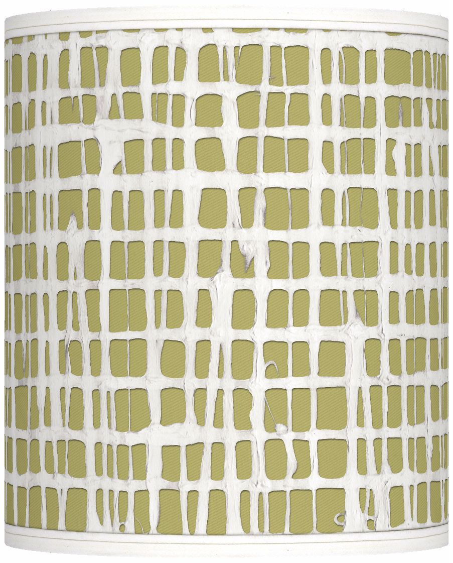 Ecru Screen Linen Giclee Shade 10x10x12 (Spider)