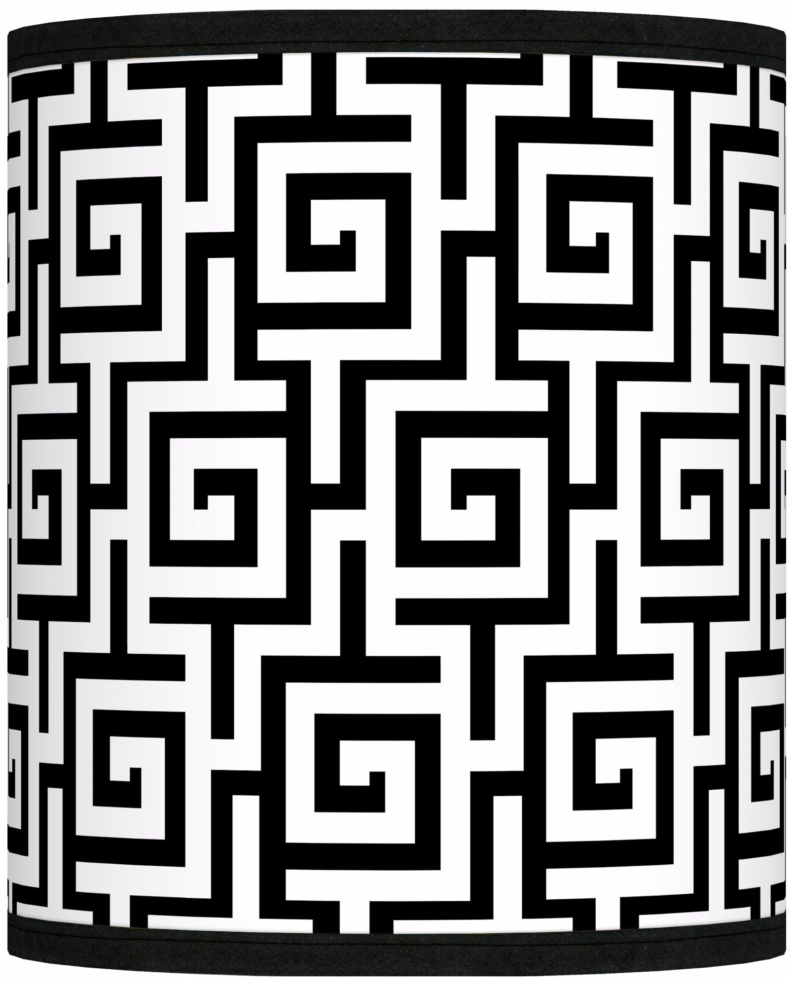 Greek Key Giclee Shade 10x10x12 (Spider)