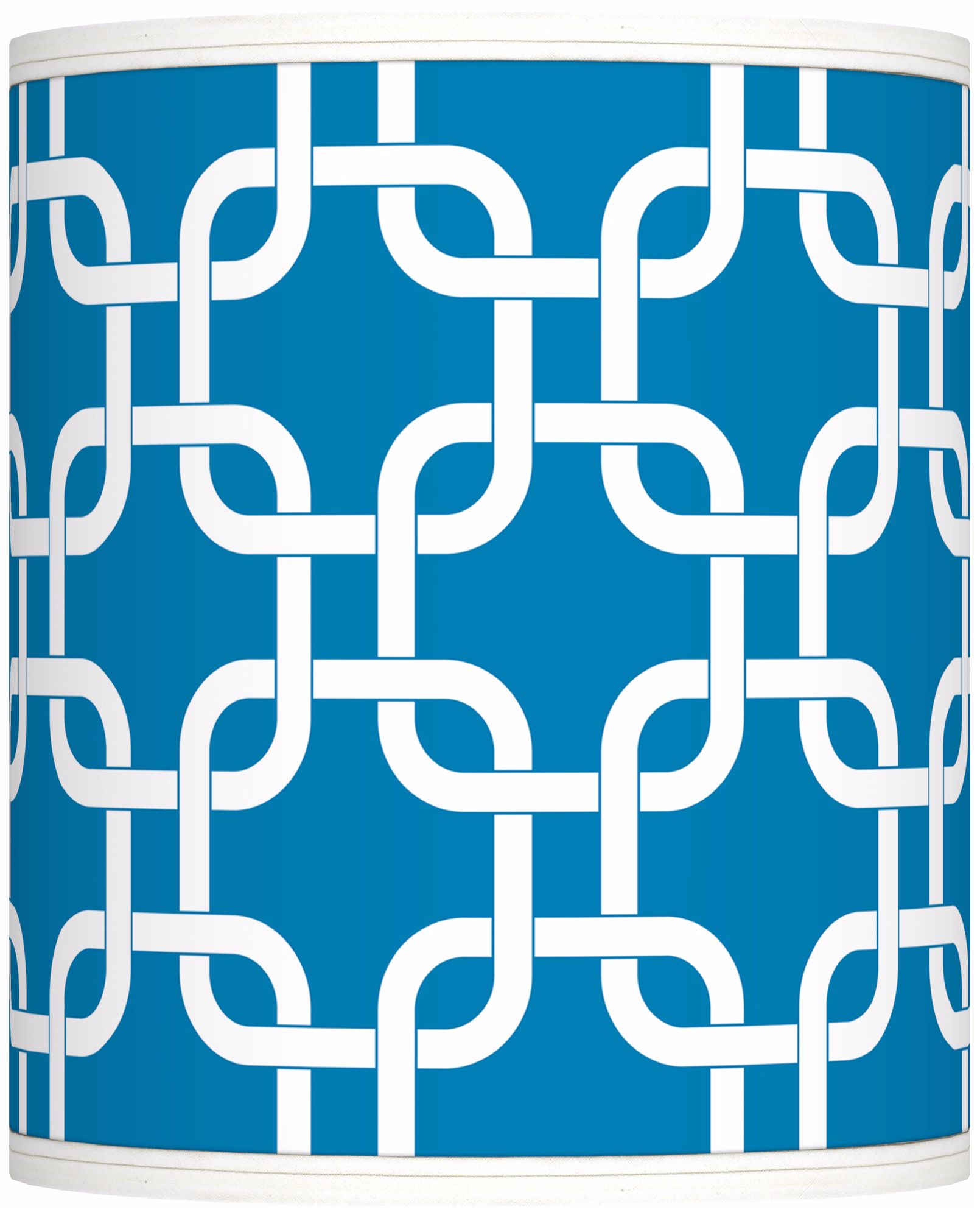 Blue Lattice Giclee Shade 10x10x12 (Spider)