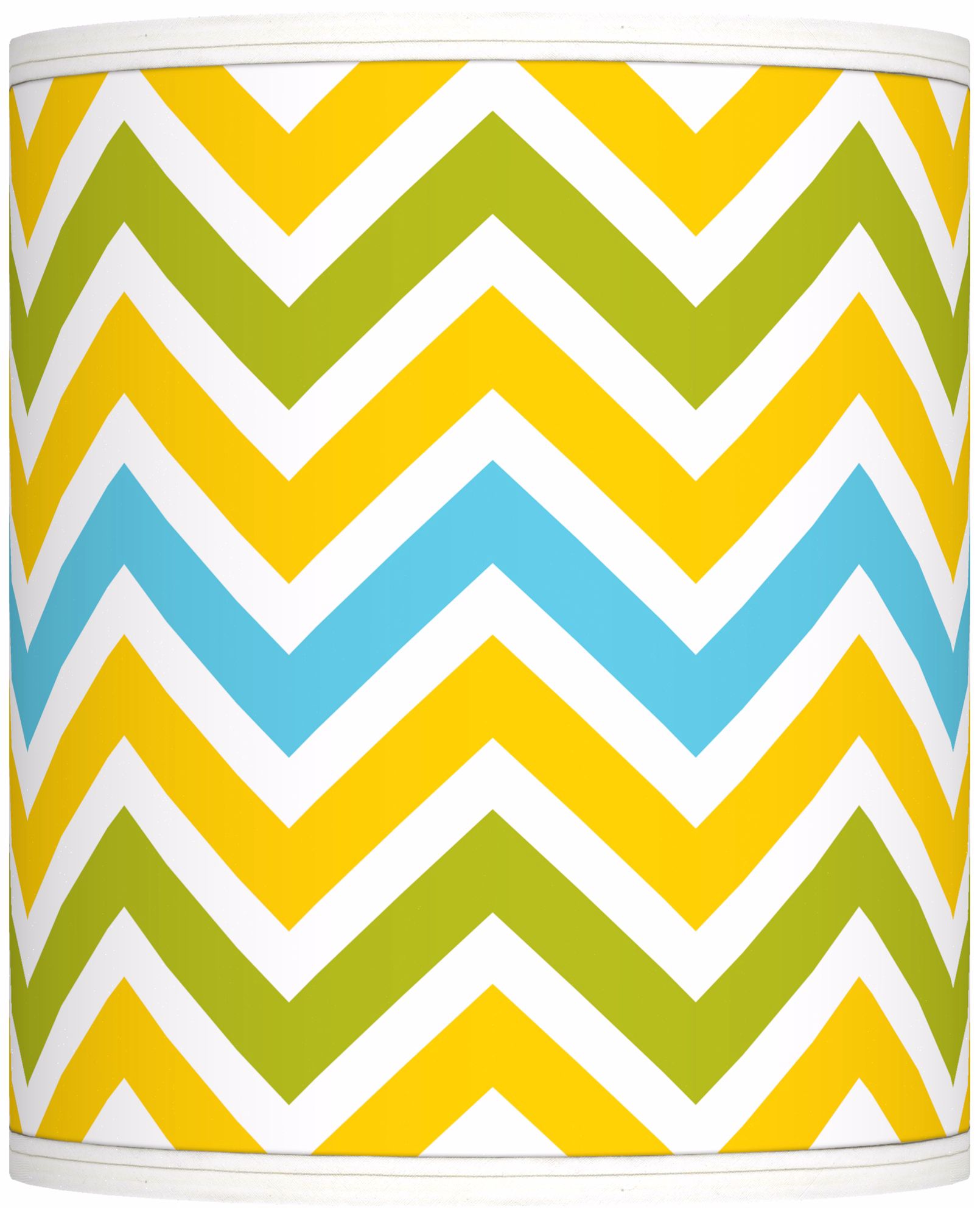 Citrus Zig Zag Giclee Shade 10x10x12 (Spider)
