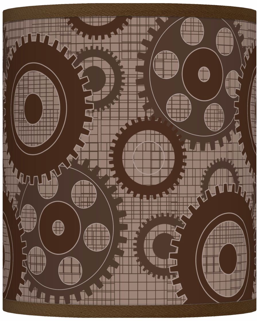 Industrial Gears Giclee Shade 10x10x12 (Spider)