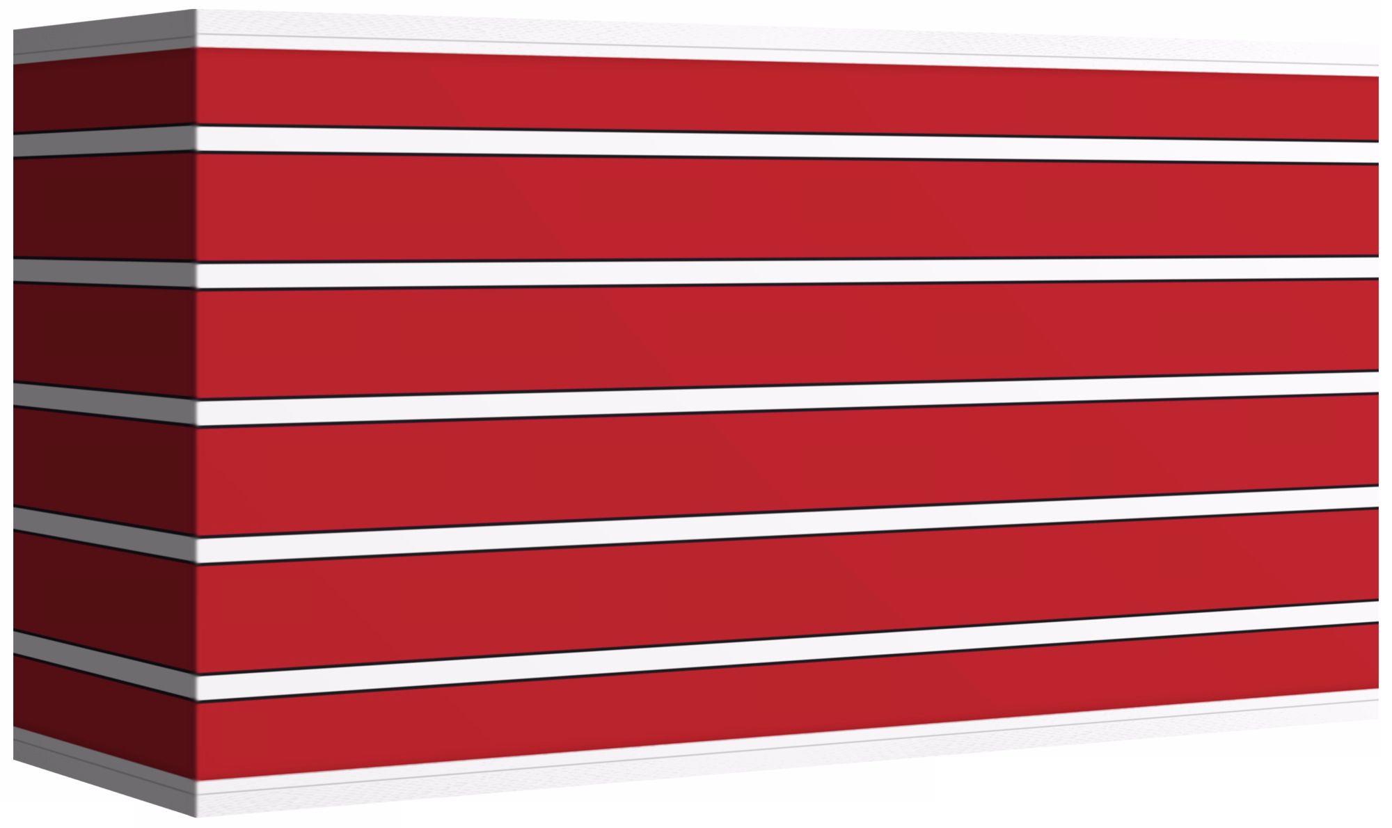 Bold Red Stripe Giclee Shade 8/17x8/17x10 (Spider)