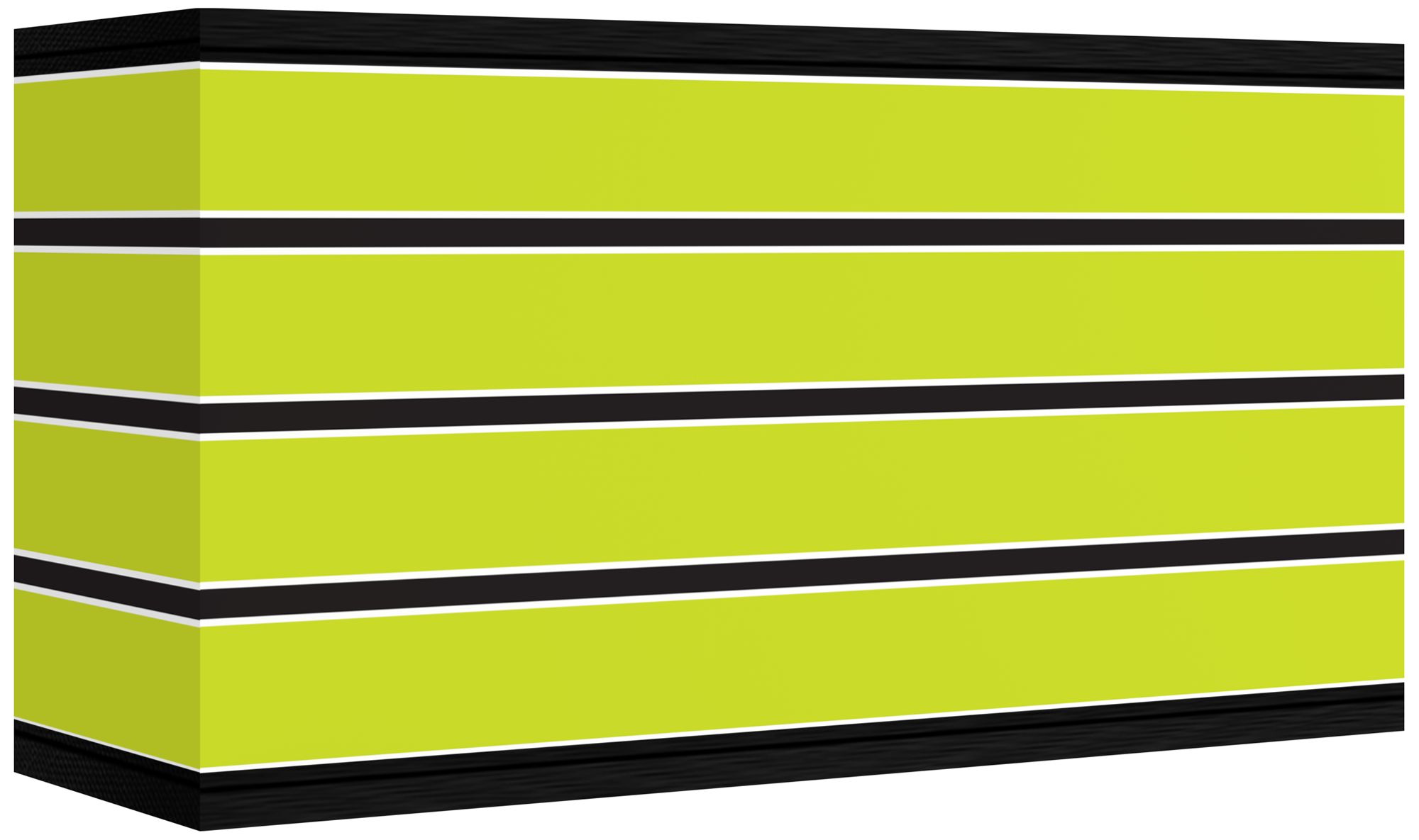 Bold Lime Green Stripe Giclee Shade 8/17x8/17x10 (Spider)