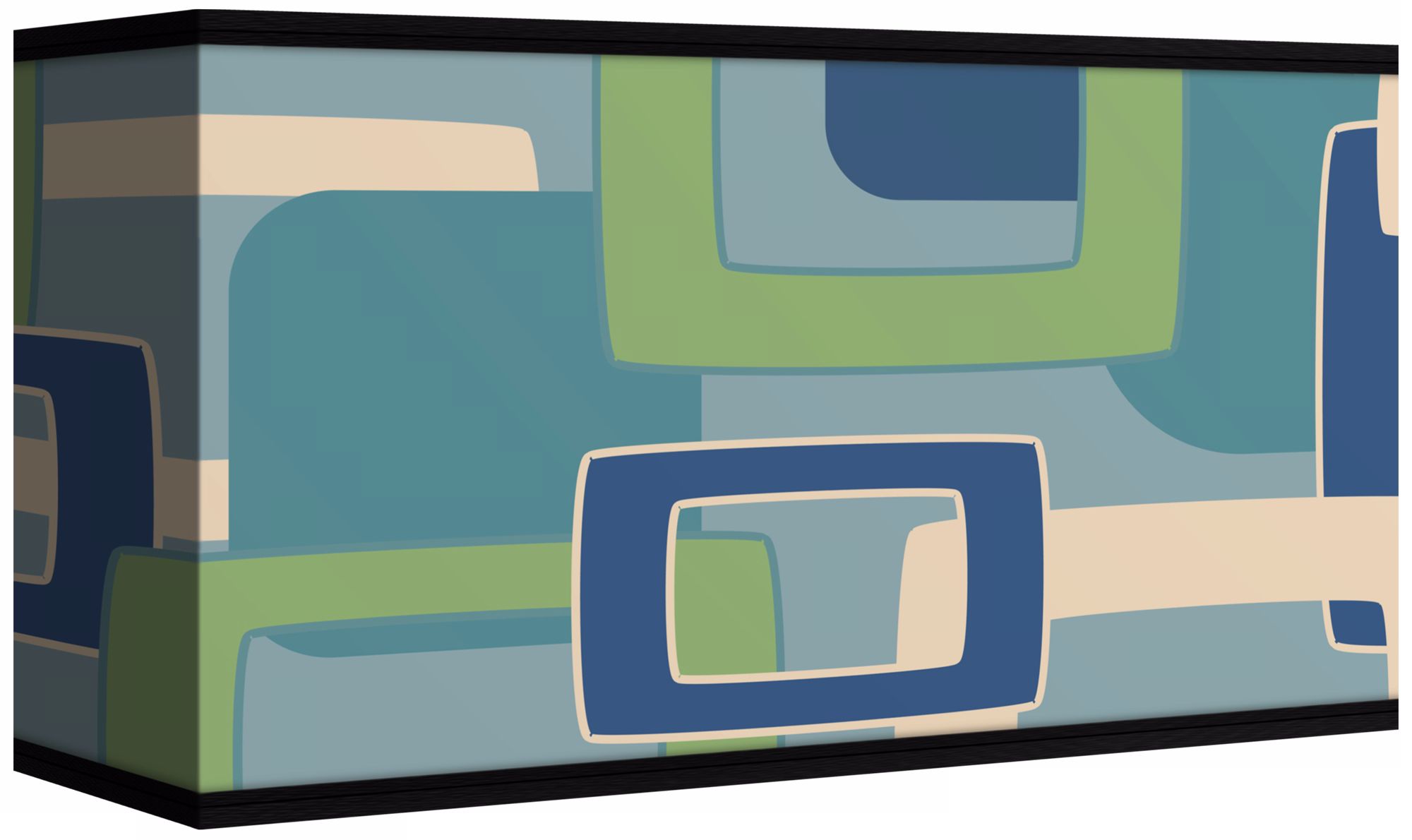 Retro Rectangles Giclee Shade 8/17x8/17x10 (Spider)
