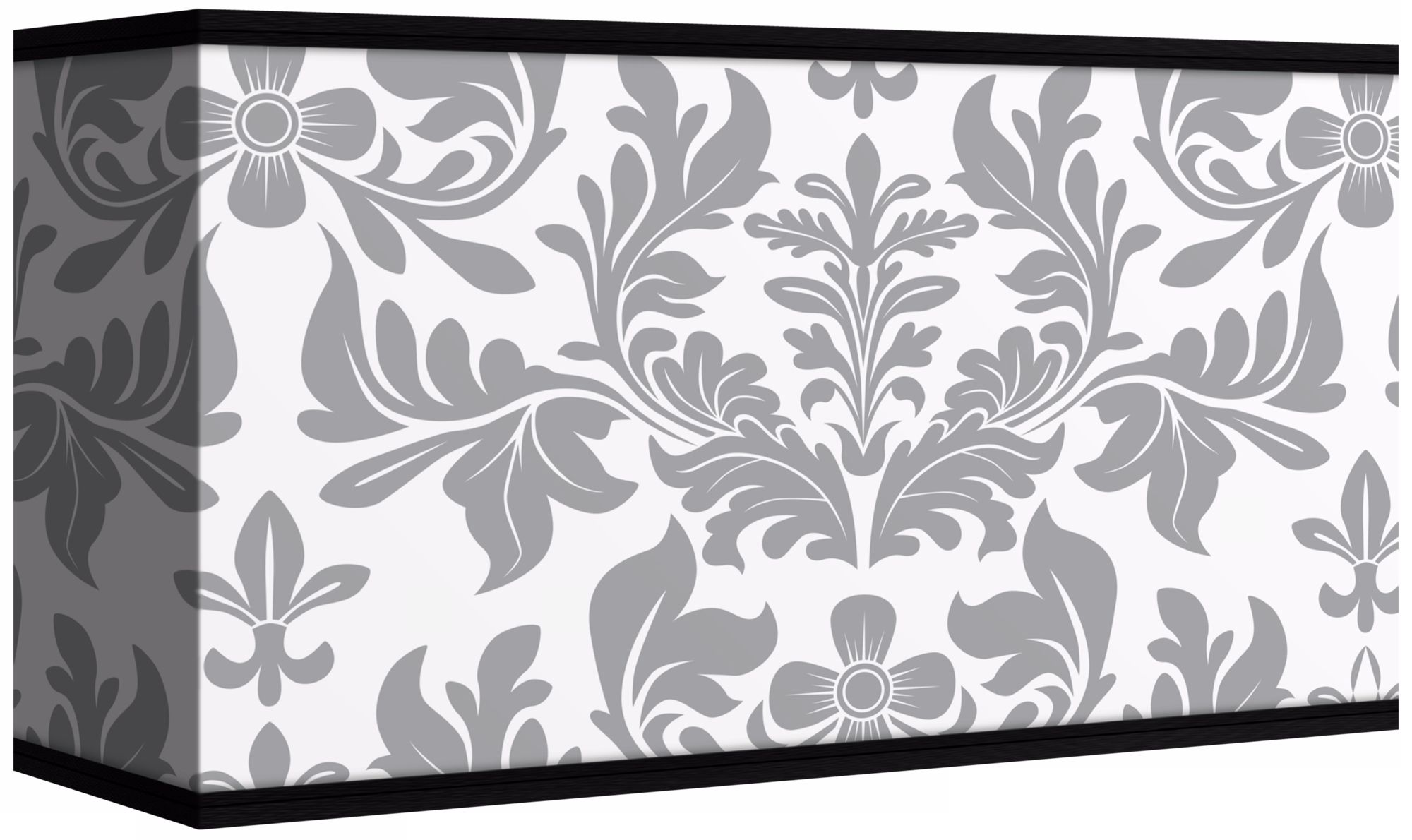 Grey Flourish Giclee Shade 8/17x8/17x10 (Spider)