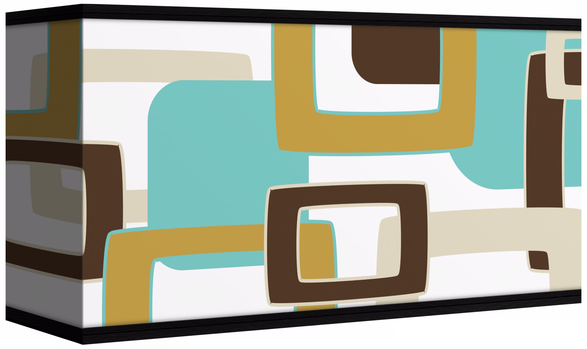 Countess Retro Rectangles Giclee Shade 8/17x8/17x10 (Spider)