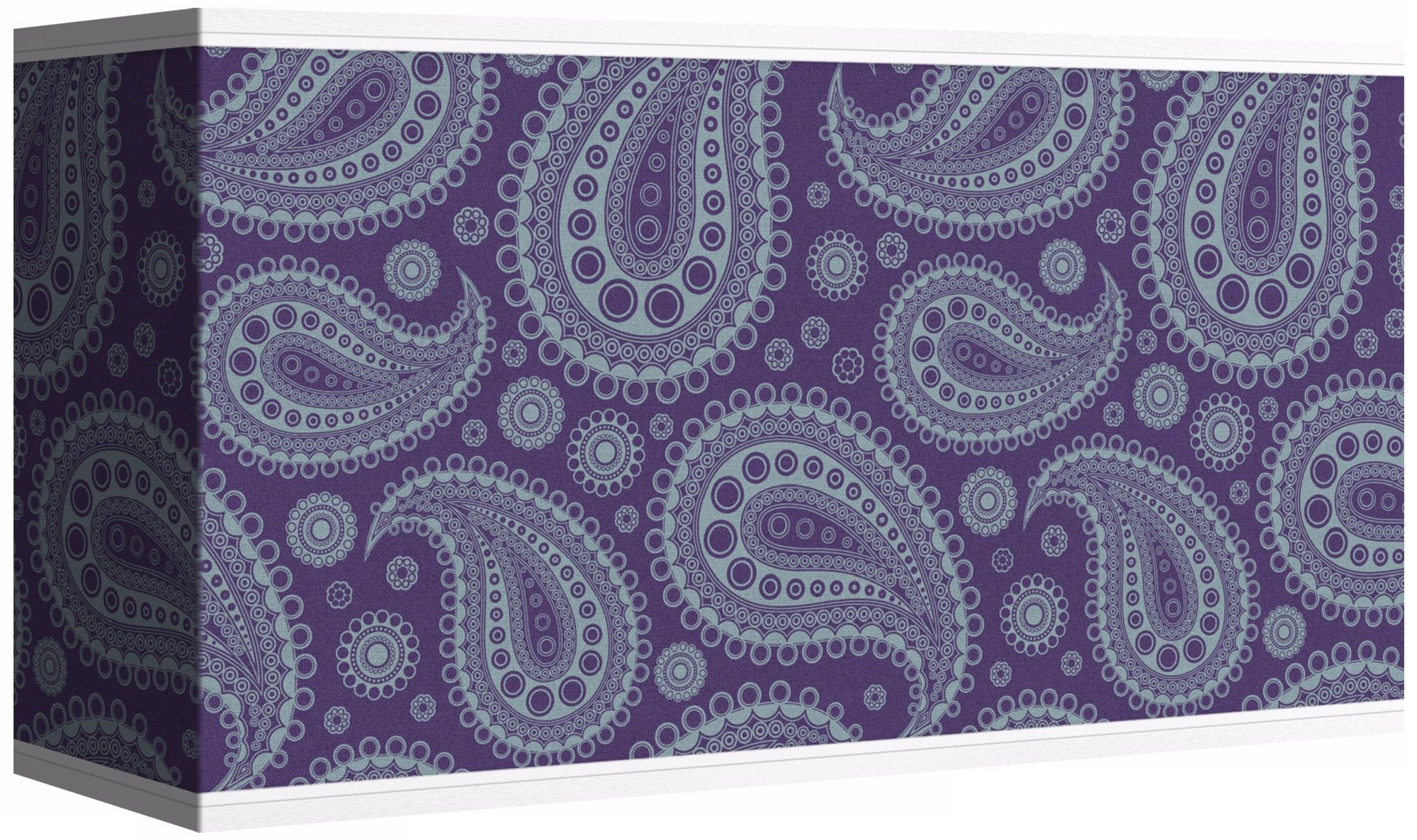 Purple Paisley Linen Giclee Shade 8/17x8/17x10 (Spider)