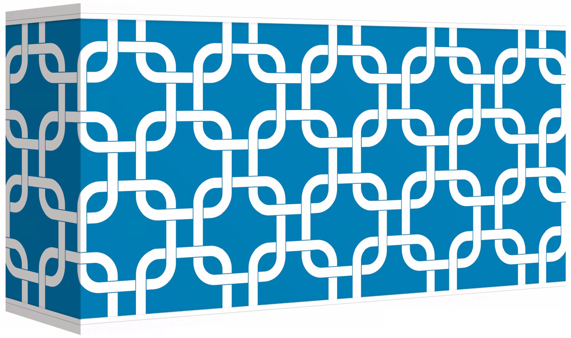 Blue Lattice Giclee Shade 8/17x8/17x10 (Spider)