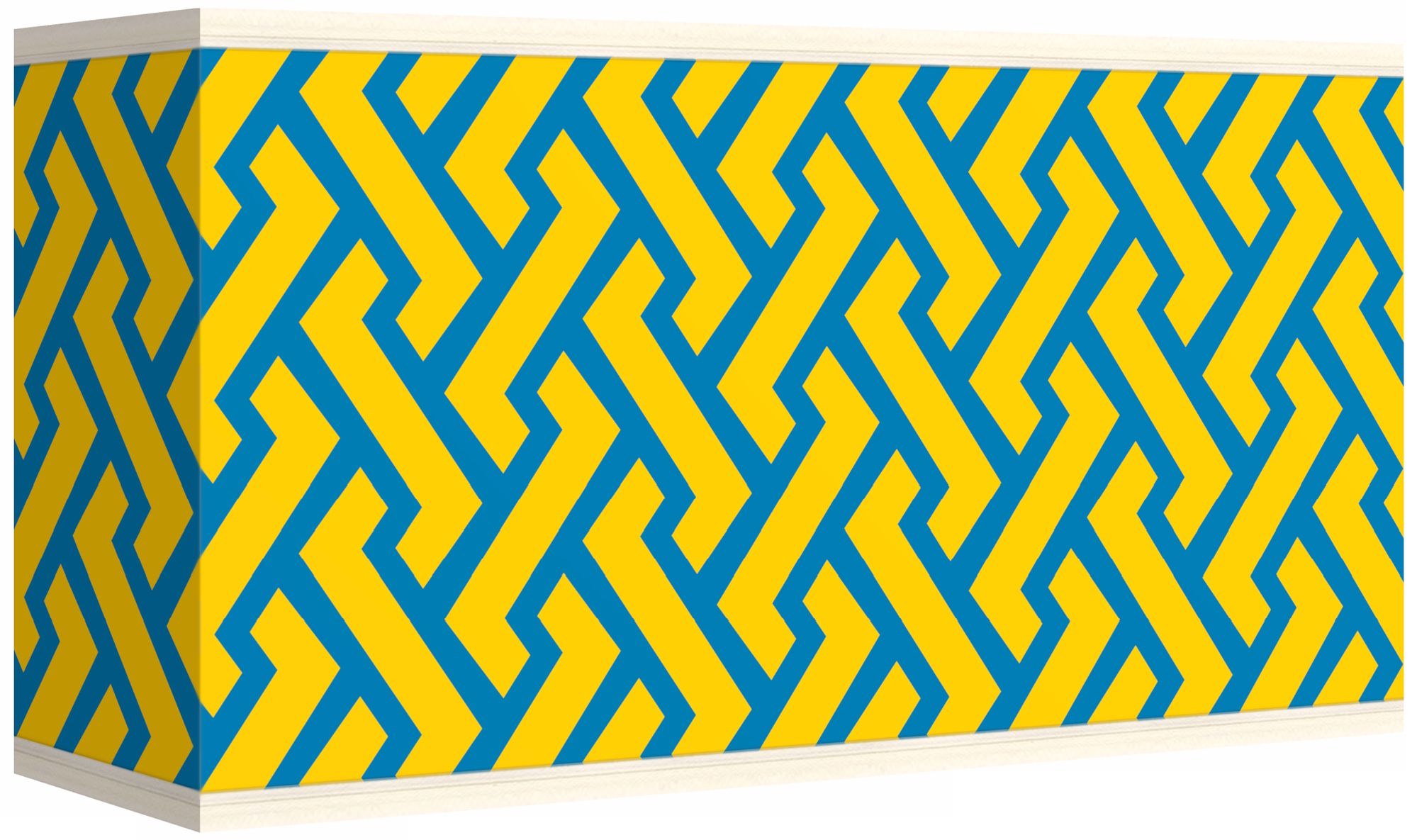 Yellow Brick Weave Giclee Shade 8/17x8/17x10 (Spider)