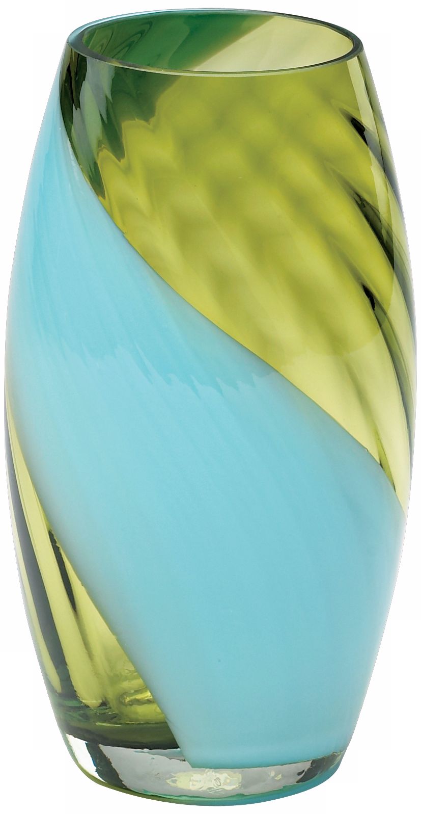 Small Rita Green and Blue Glass Vase