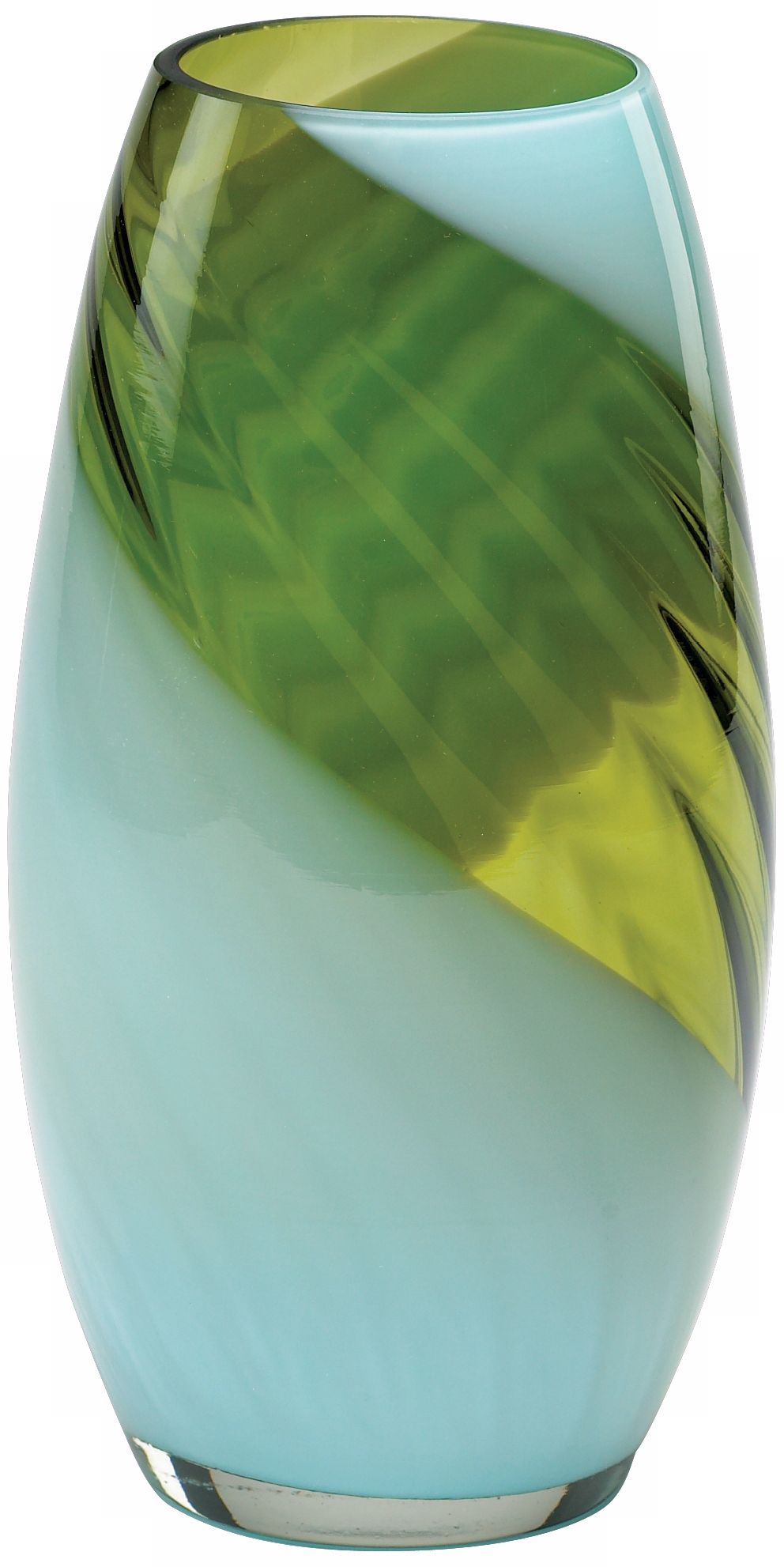 Medium Rita Green and Blue Glass Vase