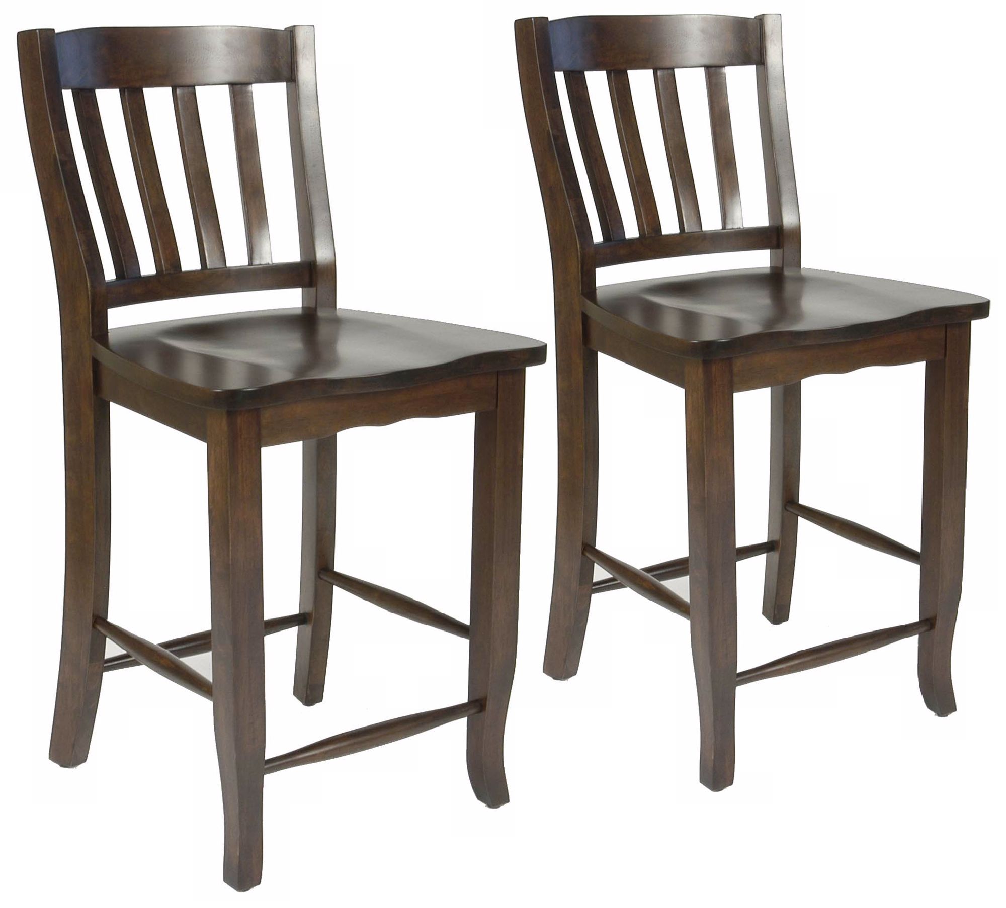 Set of 2Charlotte Espresso 26" High Counter Stool