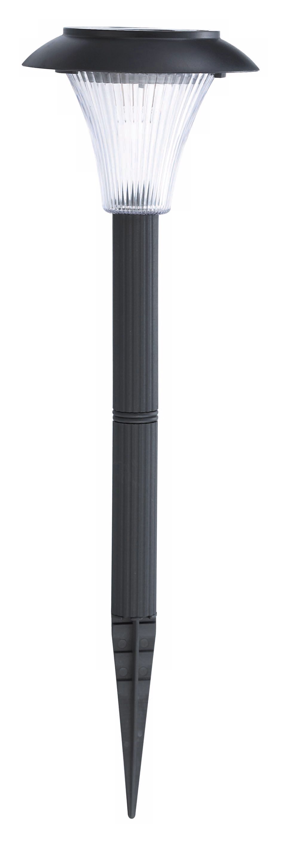 Black Solar Powered LED Pathway Light