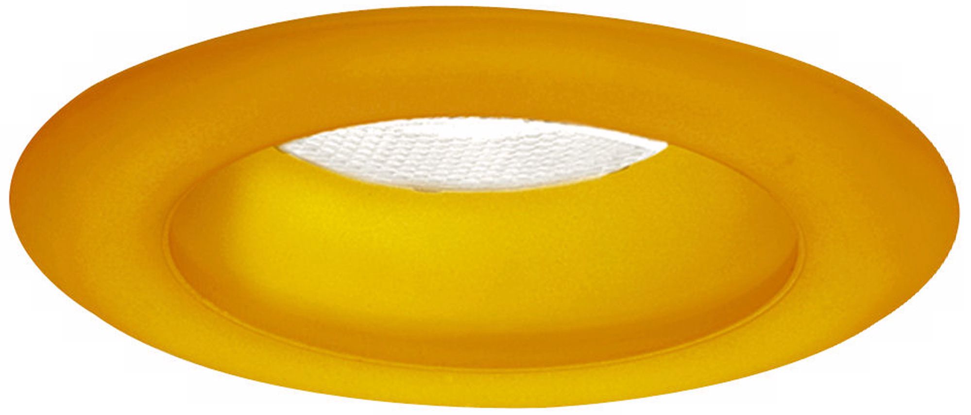 Frosted Pumpkin Effetre Glass 6" Recessed Trim
