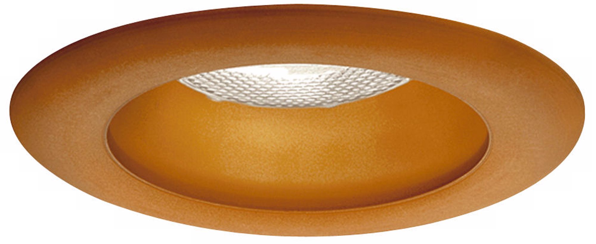 Frosted Root Beer Effetre Glass 6" Recessed Trim