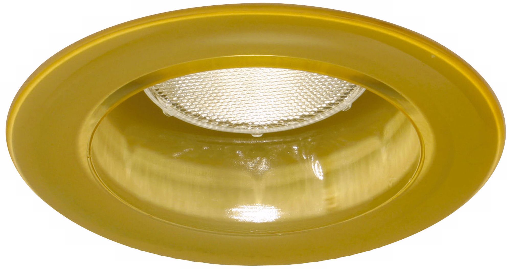 Clear Amber Effetre Glass 6" Recessed Trim