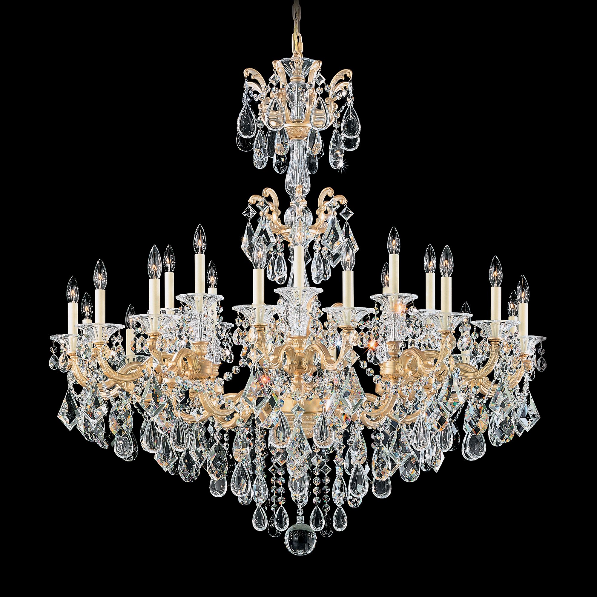 Schonbek La Scala Collection 46" Wide Crystal Chandelier