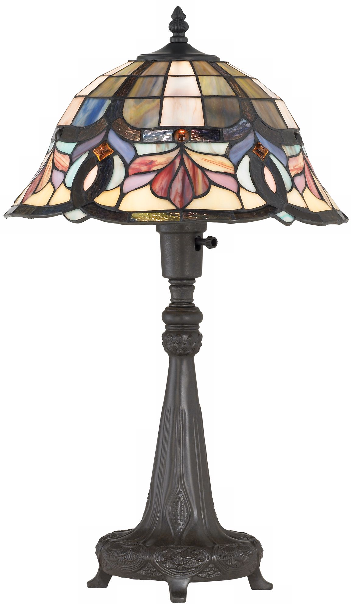 Quoizel Tiffany Glass Hand-Crafted Accent Lamp