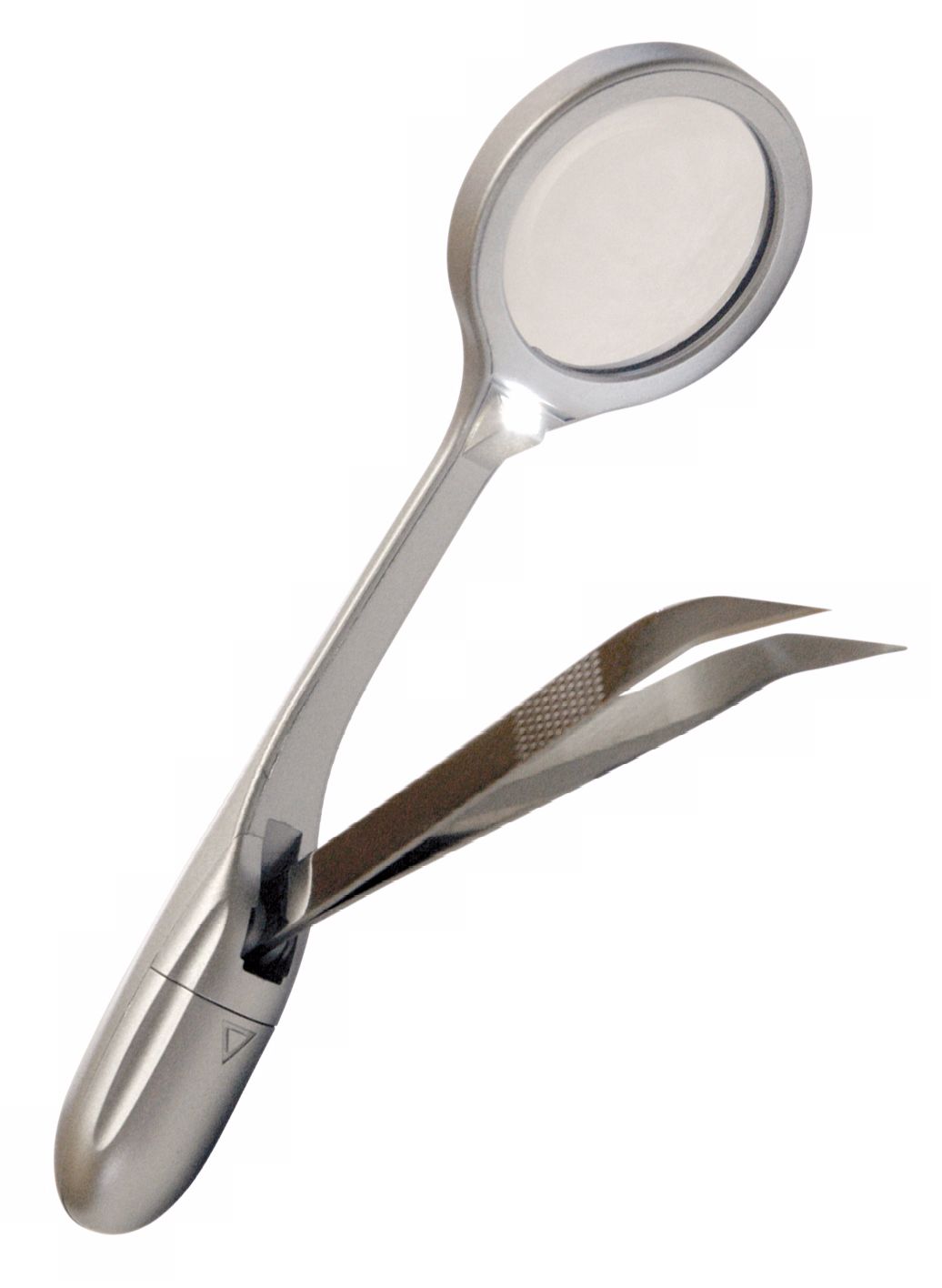 Tweezer with LED Lighted Magnifier