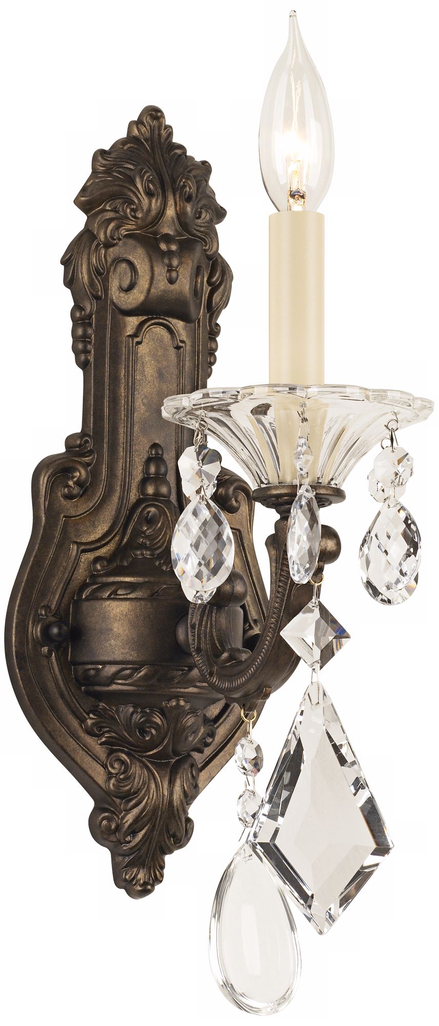 Schonbek La Scala Collection 16" High Crystal Wall Sconce