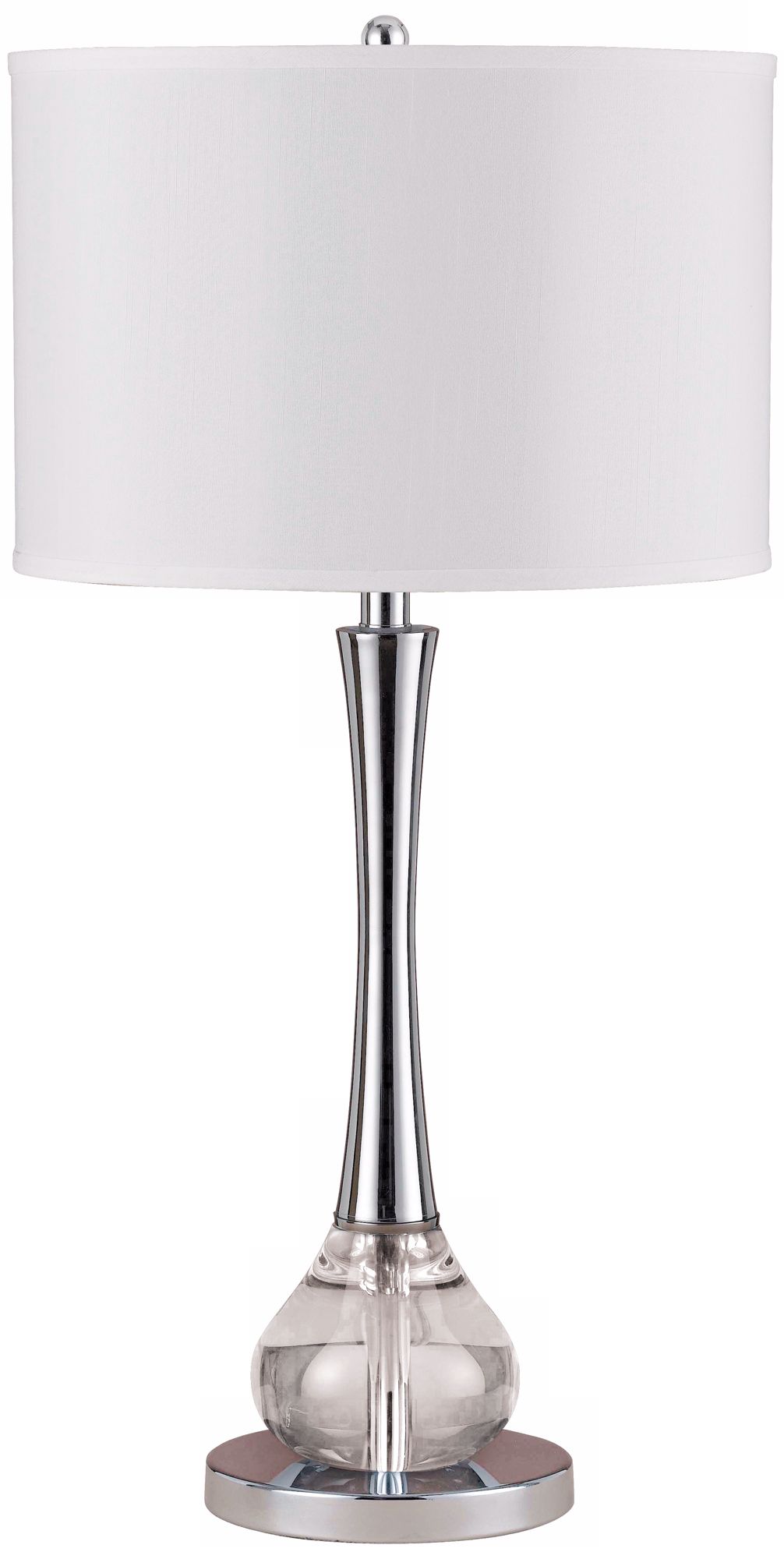 Abaco Crystal and Metal Table Lamp