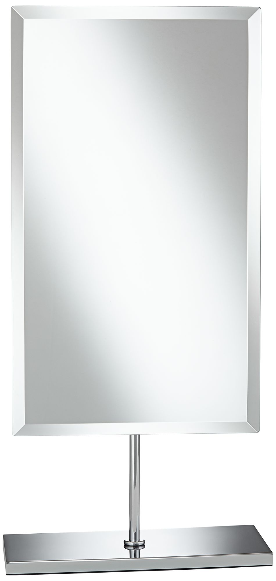 Aptations Miniminalist Chrome Adjustable Vanity Stand Mirror