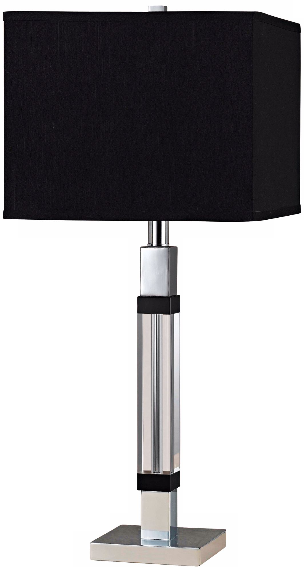 Grandmere Crystal and Metal Table Lamp