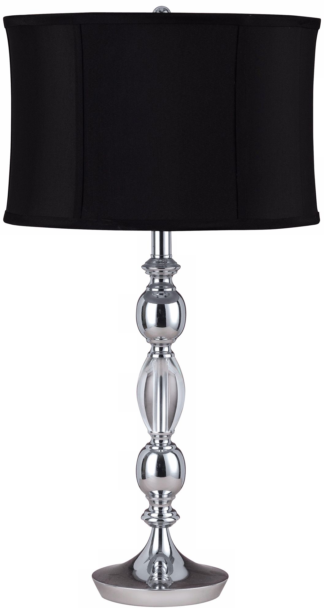 Canora Crystal and Metal Table Lamp