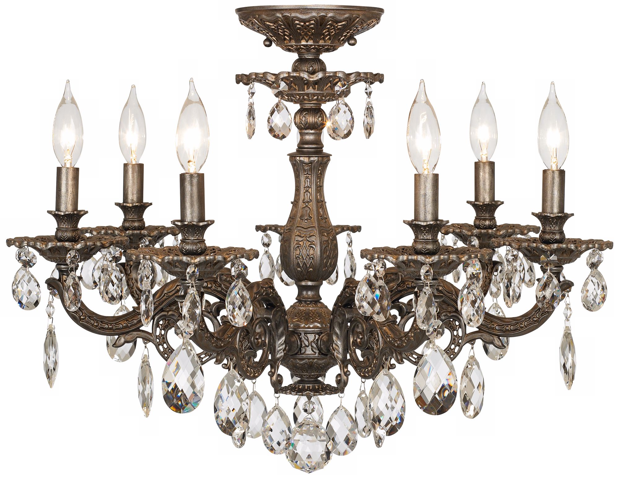 Schonbek Milano Collection 24" Wide Crystal Ceiling Light