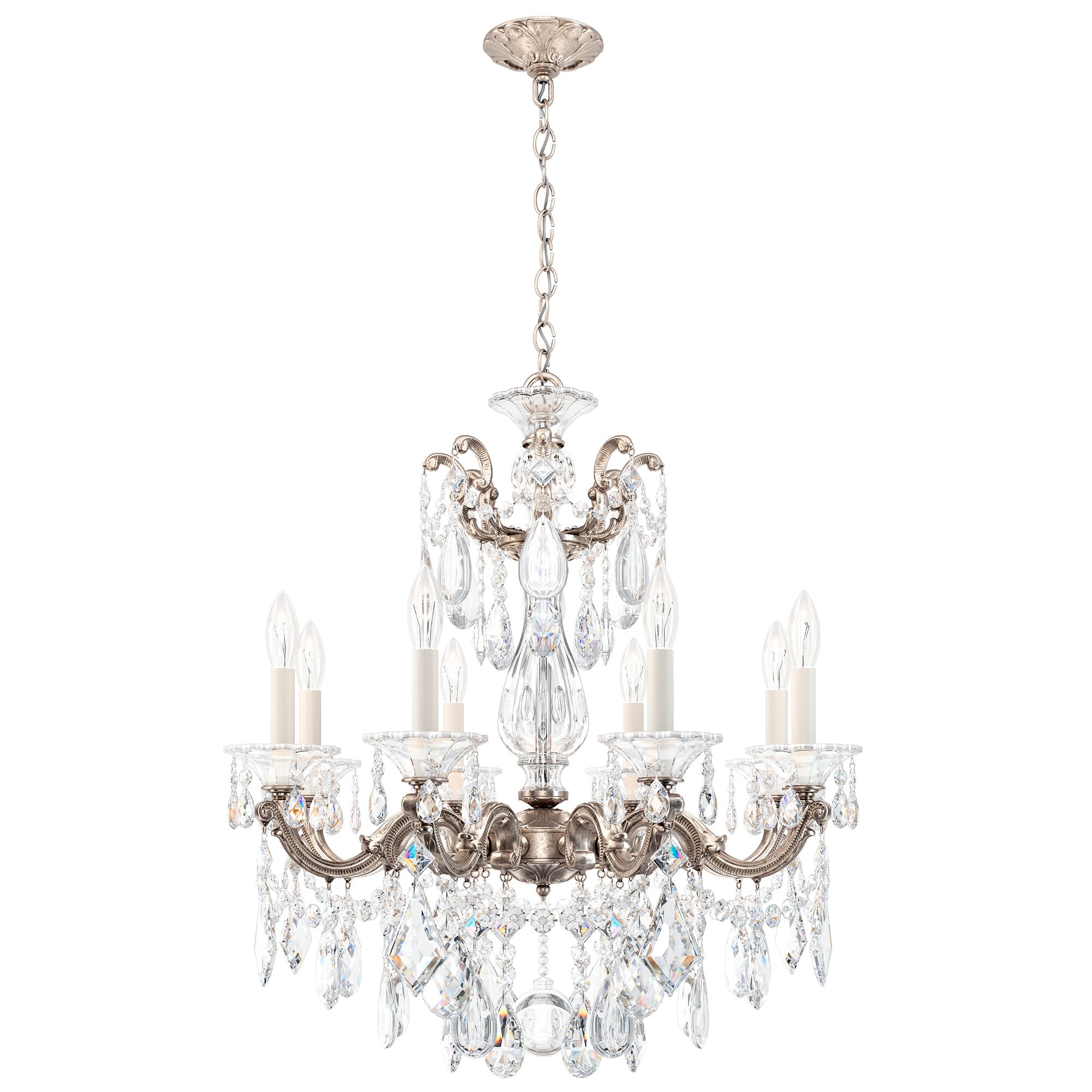 Schonbek La Scala Collection 8-Light Crystal Chandelier