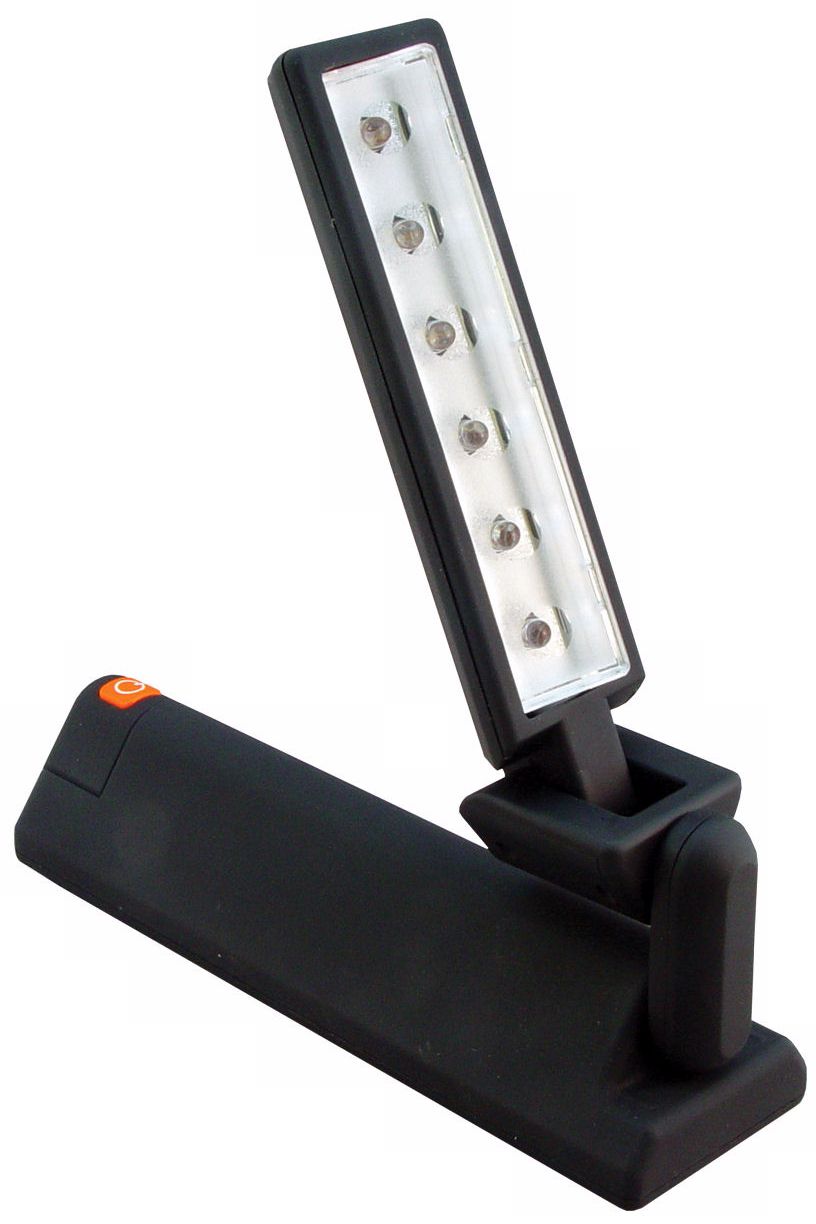 Black 6-LED Work Light