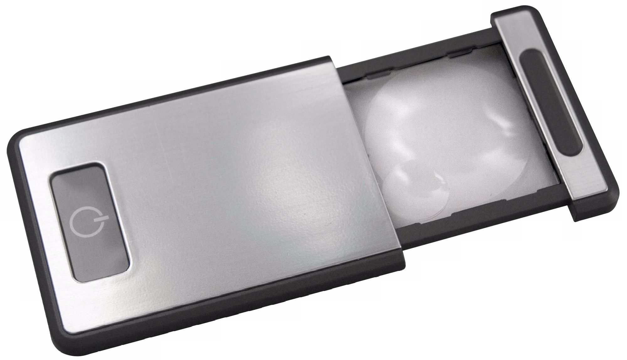 Silver Compact Magnifying LED Light