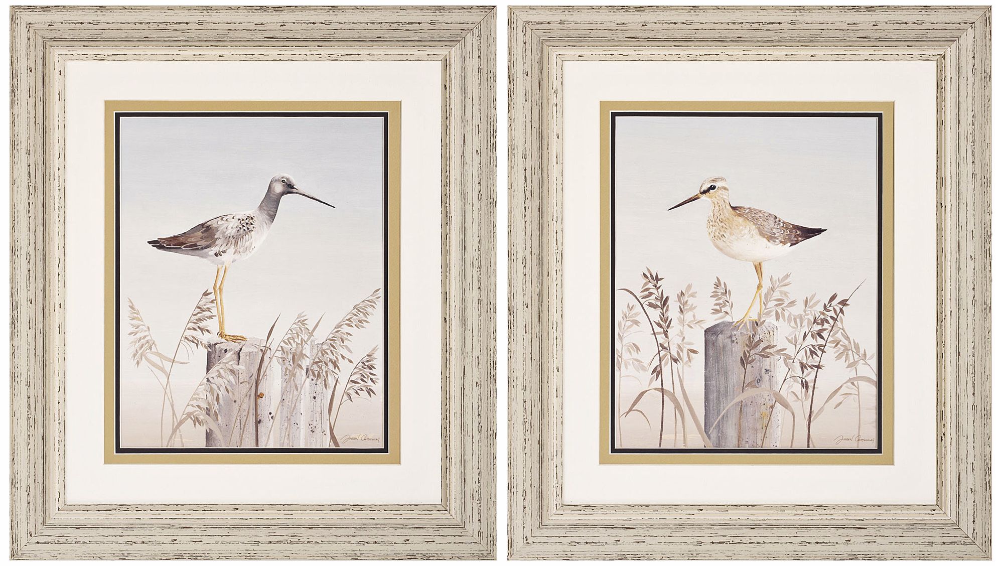Set of Two Ocean View and Sea View Wall Art N4949