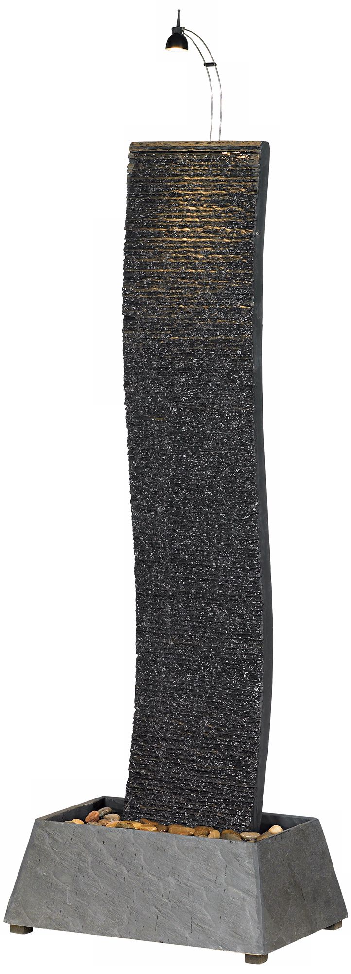 Slate Ripple 65 3/4" High Floor Fountain