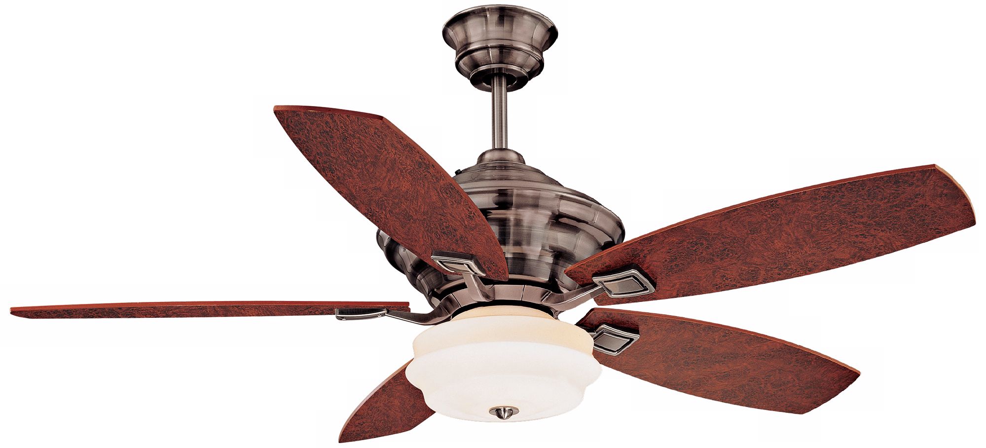 52" Savoy House Piedmont Brushed Pewter Finish Ceiling Fan