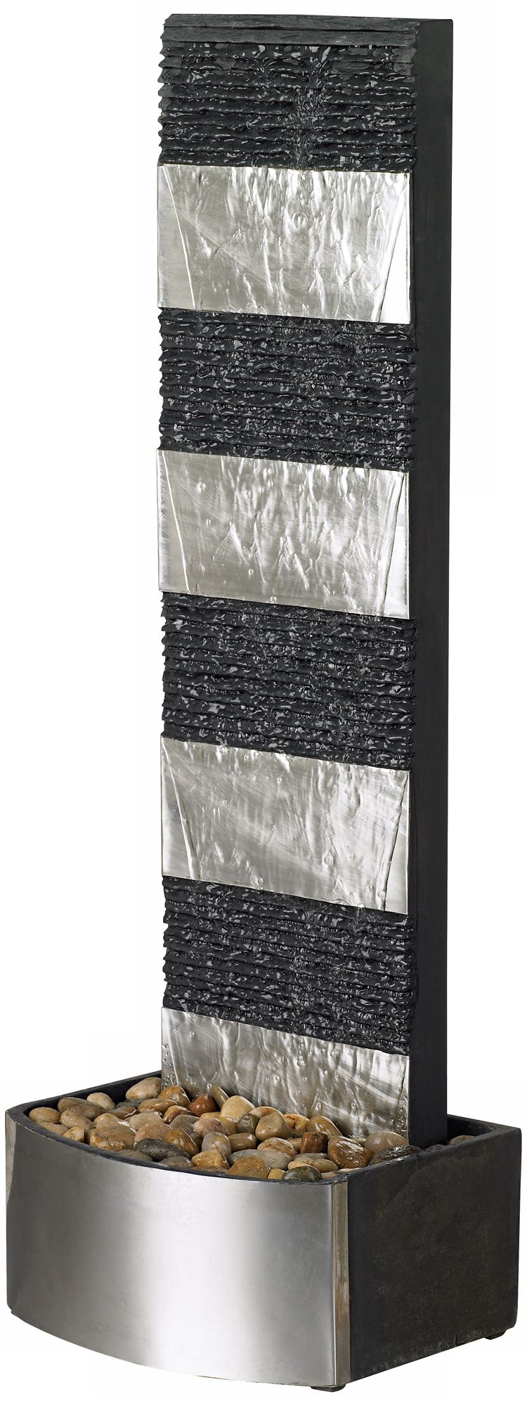 Waterfall Slate 40" High Floor Fountain