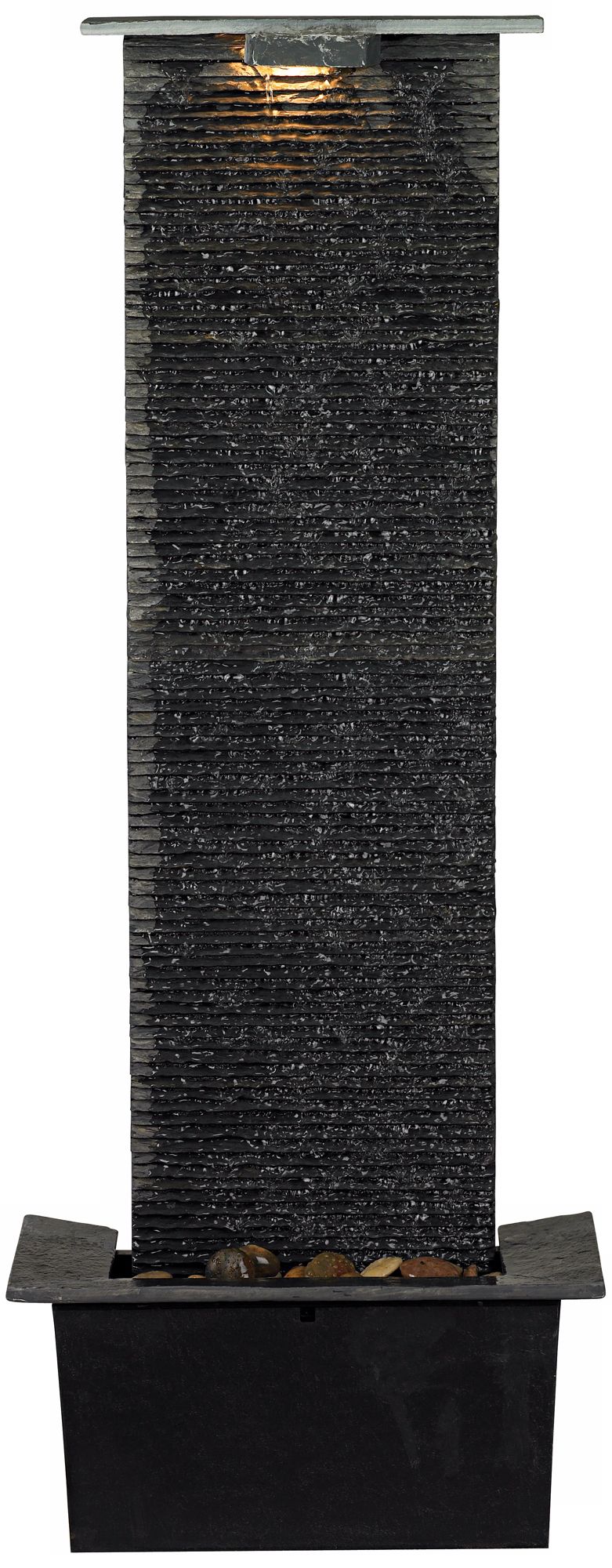 Waterfall Slate 48" High Floor Fountain