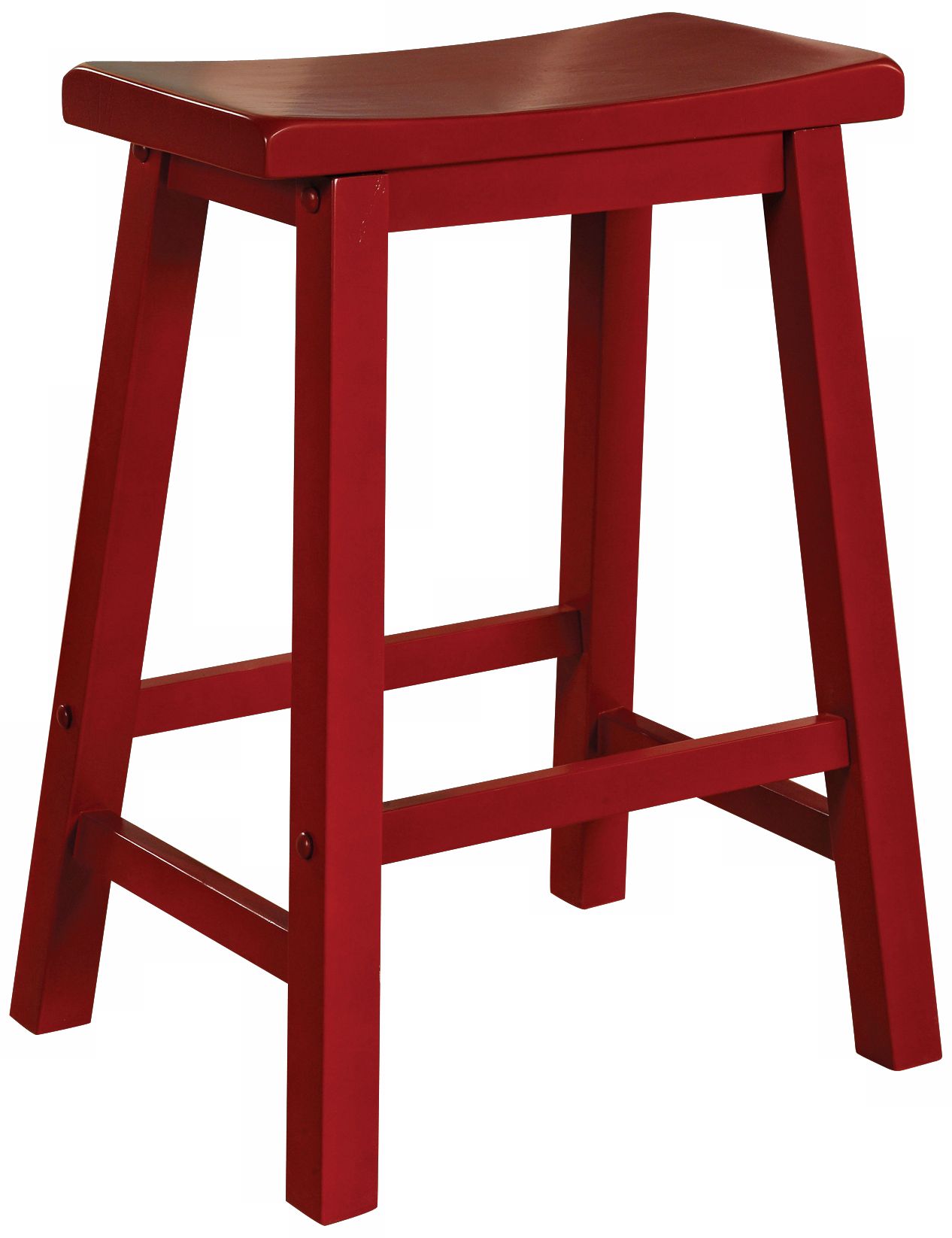 Color Story Crimson Red 24" High Counter Stool