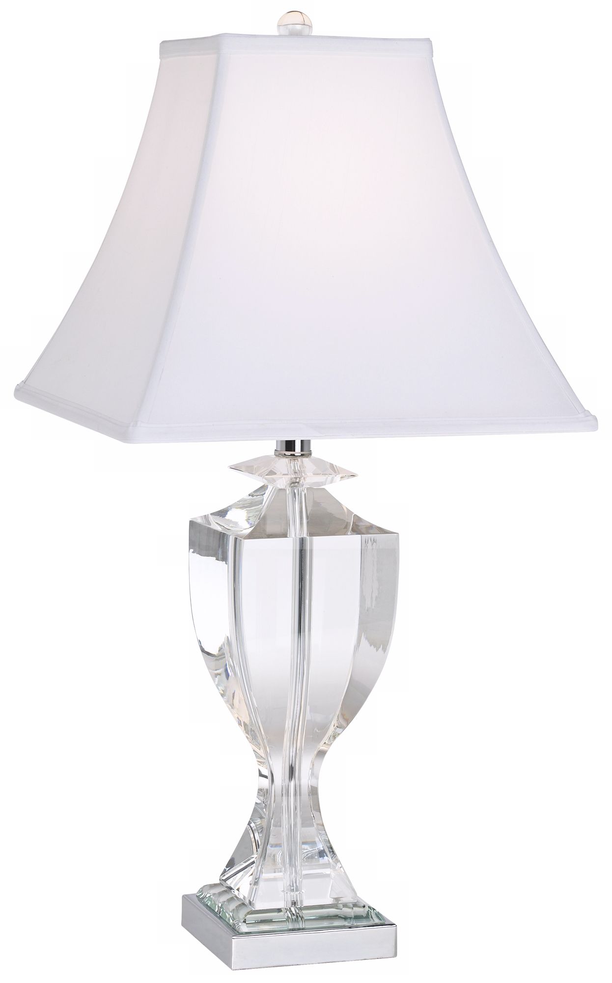 Vienna Full Spectrum Taper Square Crystal Column Table Lamp