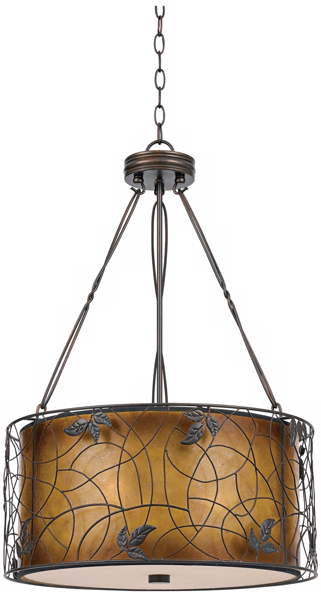 Quoizel Naturals Mica Leaves 20" Wide Pendant Light