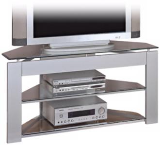 Powell Glossy Silver TV Stand N5542