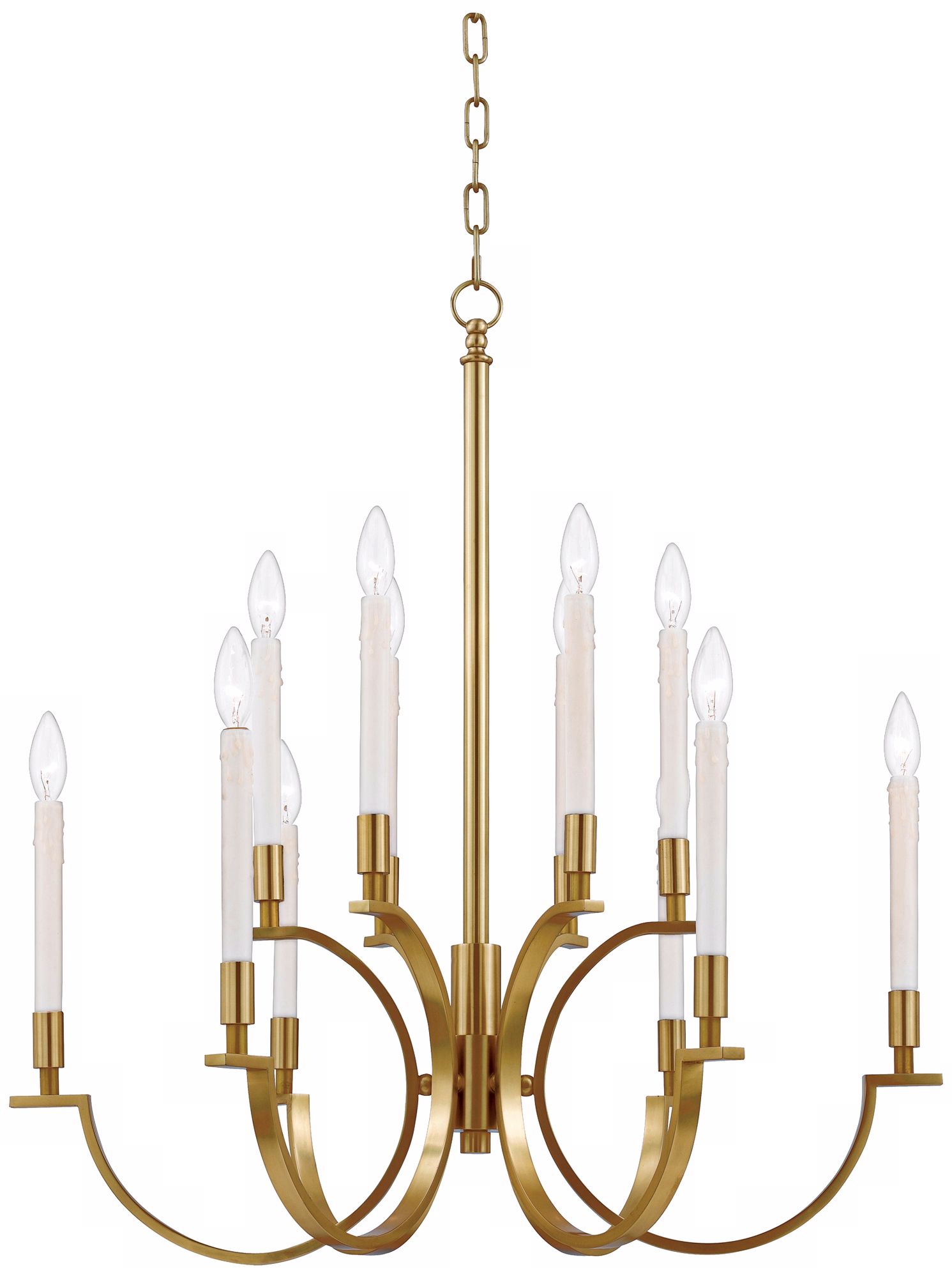 Illuminations Collection Century Brass 12-Light Chandelier