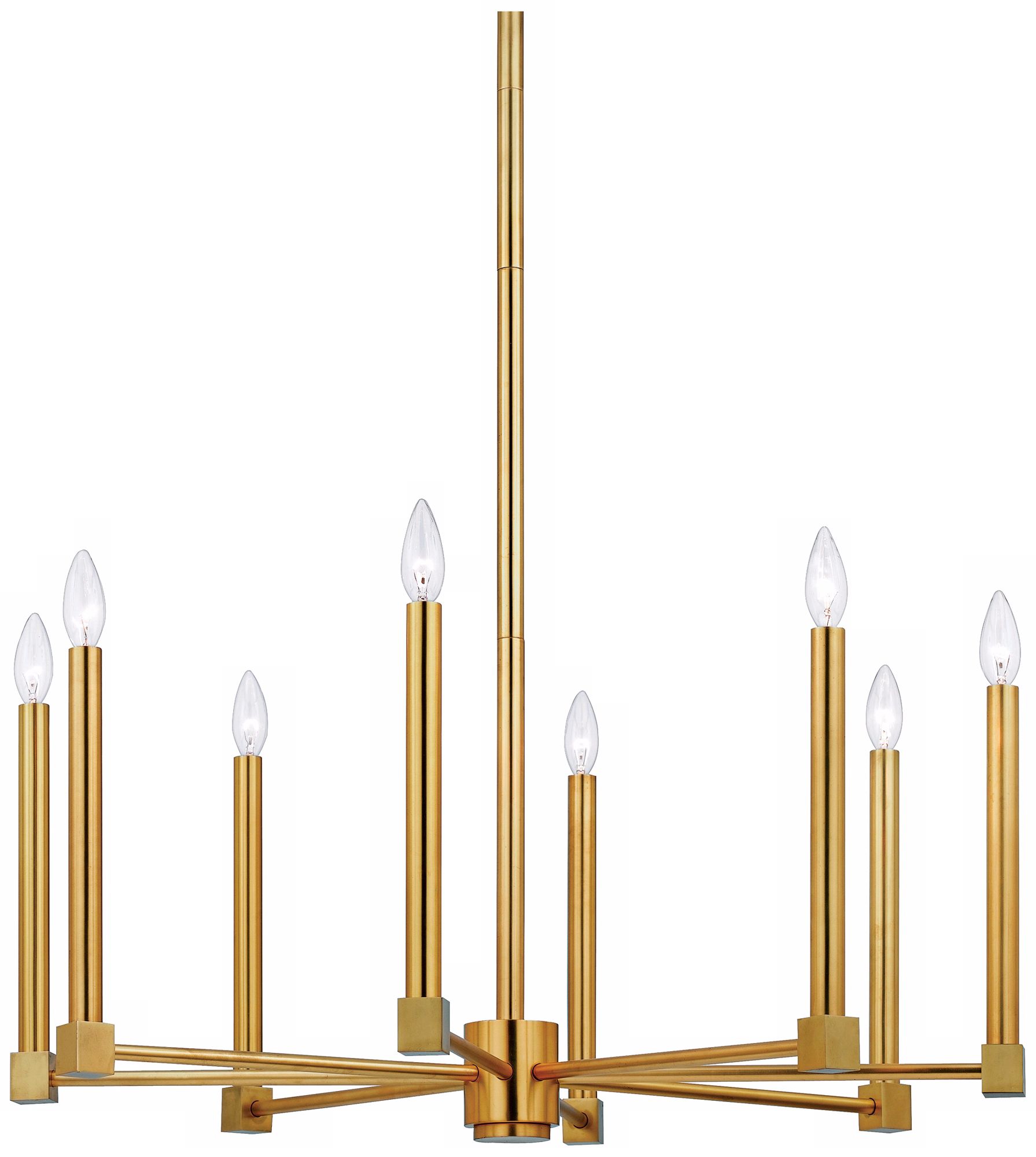 Illuminations Collection Vintage Brass 8-Light Chandelier