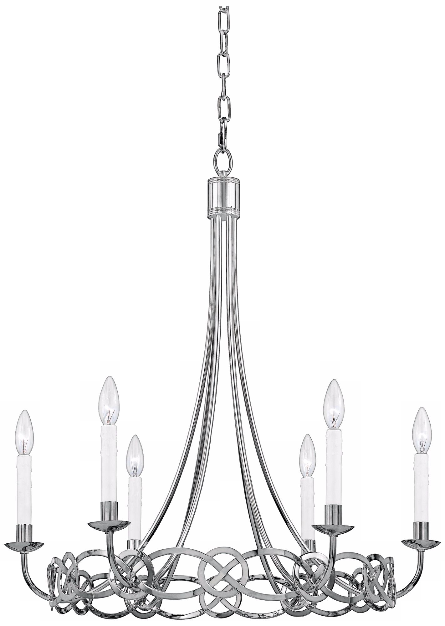 Illuminations Collection Century Nickel 6-Light Chandelier